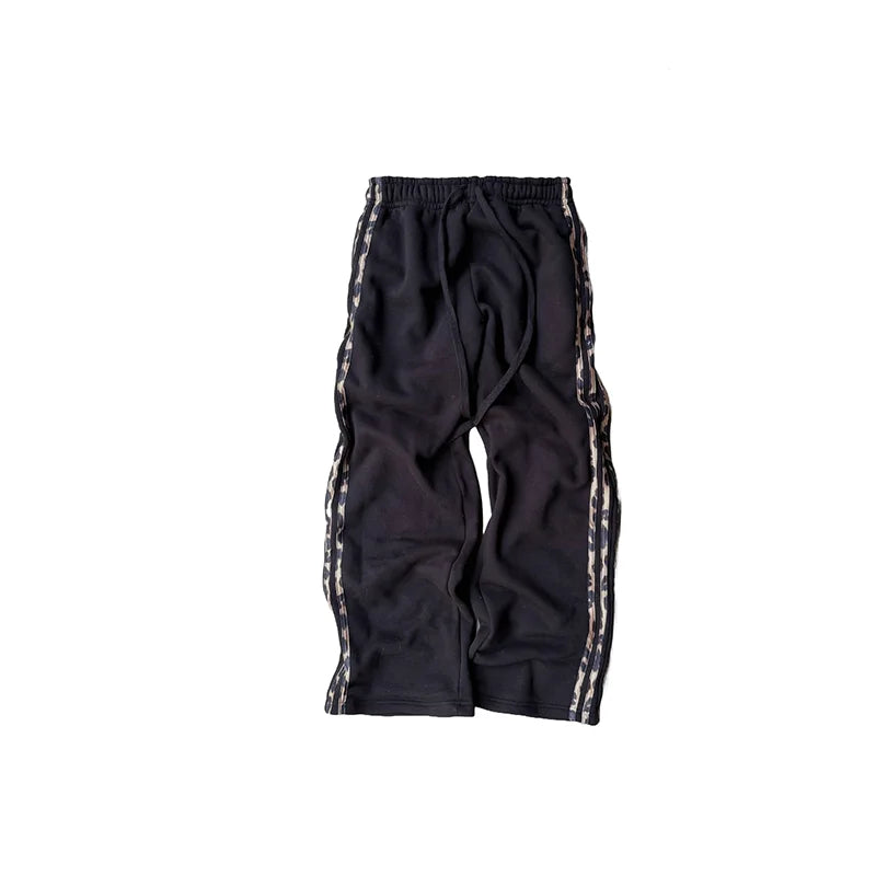 Mode 2 pièces côté rayé polyvalent confort pull à capuche taille élastique pantalons de sport ensemble Y2K hommes femmes décontracté Streetwear