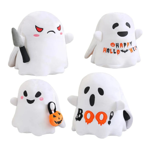 Peluche réversible pour Halloween, 10 pouces, en colère et effrayée, animaux en peluche sensoriels mignons, décoration de maison pour garçons et filles