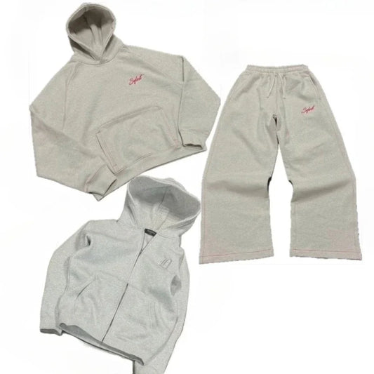 Y2K – costume rétro décontracté pour hommes, européen et américain, brodé, ample, mode, vêtements de sport gothiques, vêtements de rue, offre spéciale