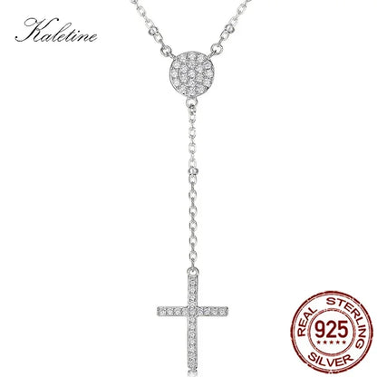 KALETINE 925 argent Sterling chapelet colliers à la mode or bijoux croix breloques dinde mauvais œil collier femmes accessoires hommes