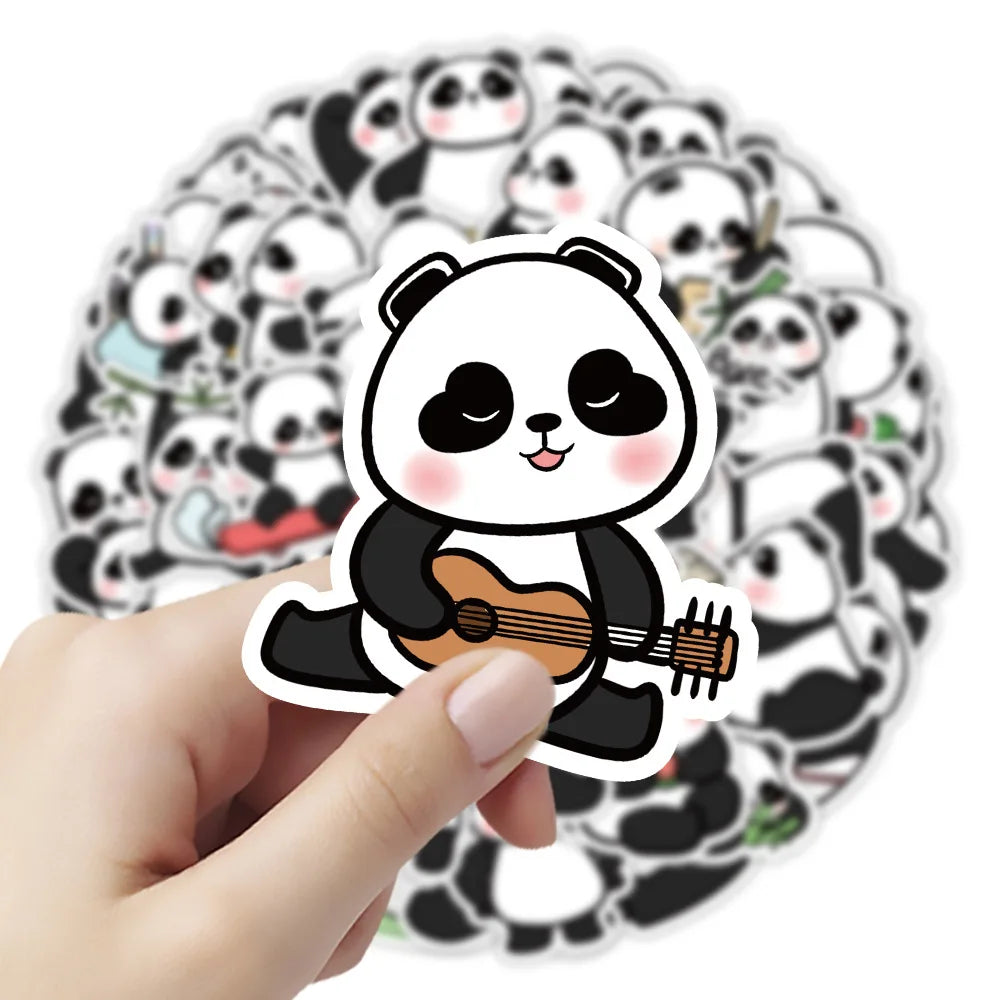 10/30/50 PIÈCES Kawaii Panda Autocollants