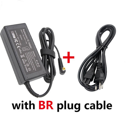 Adaptateur de chargeur d'ordinateur portable ca 19V 3.42A 65W