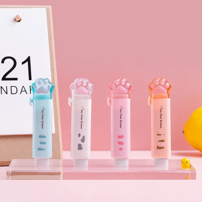 Gommes en caoutchouc patte de chat, 1 pièce,