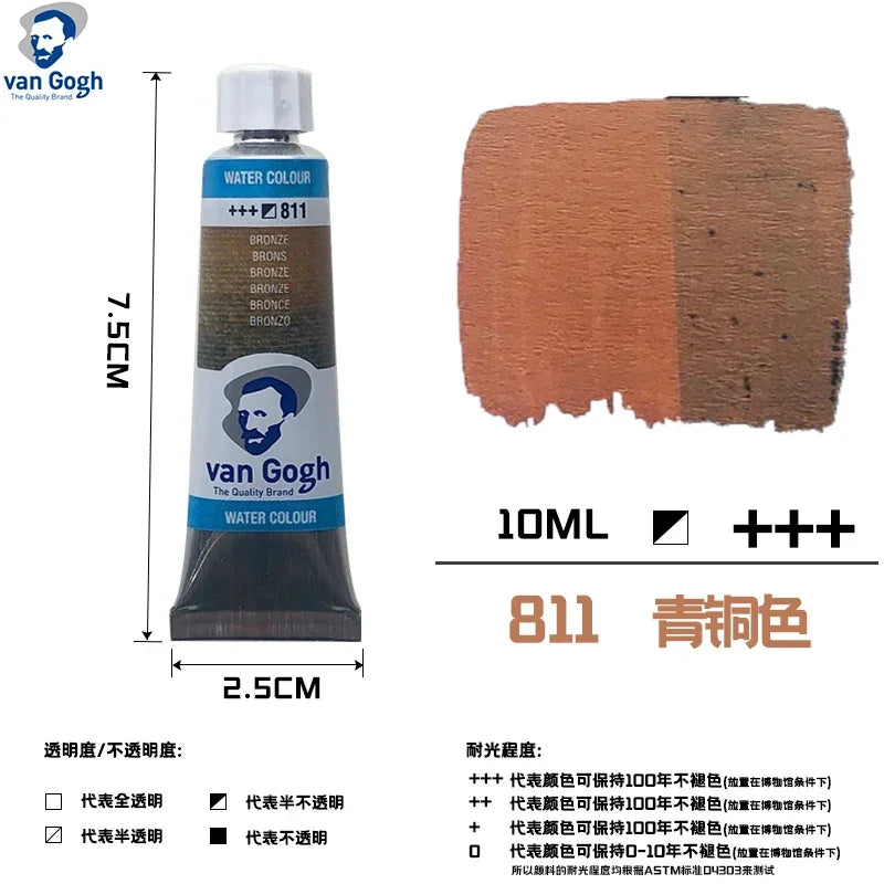 Talens Van Gogh – peinture aquarelle, Tube de 10ml,