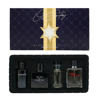 Marque de luxe Parfum hommes Cologne Parfums Homme coffret cadeau 4 pièces ensemble 100ml Parfums Masculinos naturel Floral fruité parfum SprayLuxu