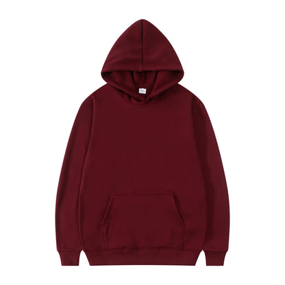 Nouvelle mode hommes sweats à capuche femmes pull printemps automne sweat à capuche décontracté sweats à capuche de couleur unie surdimensionné noir sweat F
