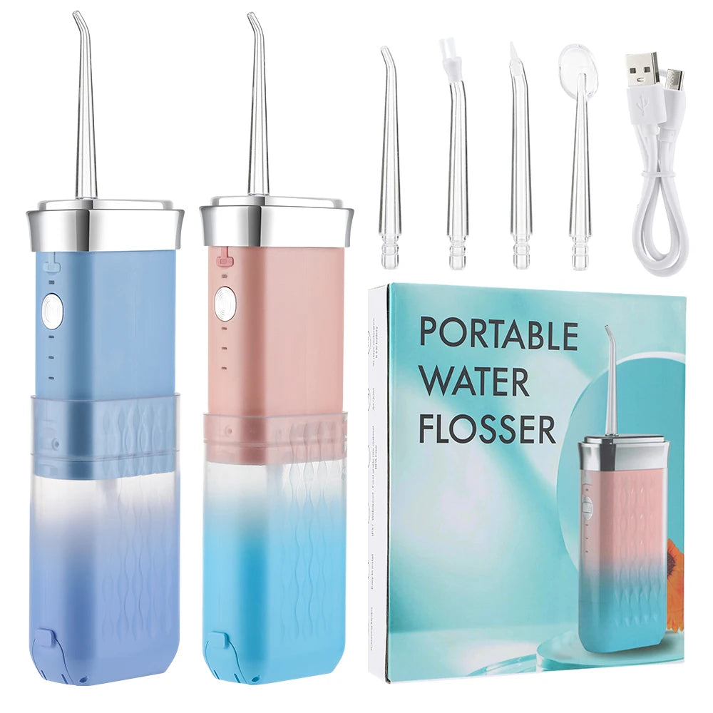 Irrigateur buccal électrique Portable, hydropulseur, blanchiment des dents, Jet d'eau dentaire sans fil, outils de nettoyage des dents pour la maison et les voyages