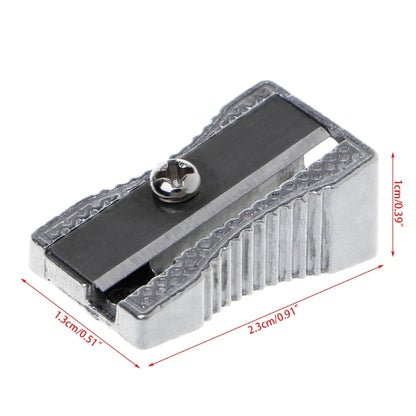 Taille-crayon biseauté en métal à trou unique, taille-crayon pour école bureau, papeterie