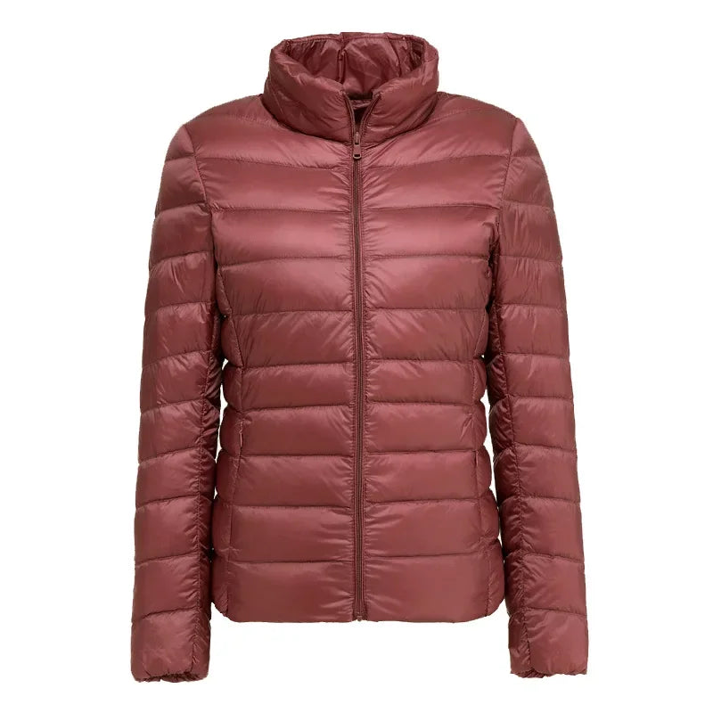 2025 nouveau UZZDSS automne femmes ultraléger mince doudoune 90% duvet de canard blanc vestes à capuche manteaux costume vestes WYRF 1051968