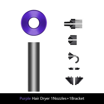 Sèche-cheveux ionique professionnel avec technologie anionaire, air chaud et froid, outil de coiffure léger 5 en 1 pour des éruptions faciles, séchage rapide