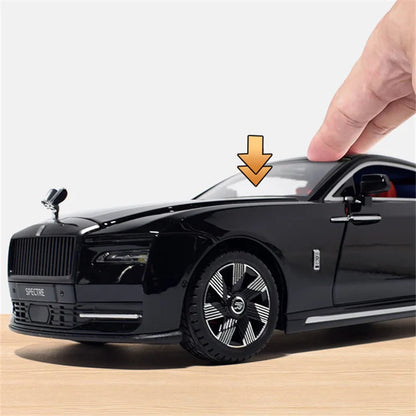 1:24 Rolls Royces Spectre alliage Luxy nouvelle énergie modèle de voiture moulé sous pression et véhicule jouet en métal charge modèle de voiture son lumière enfants cadeaux