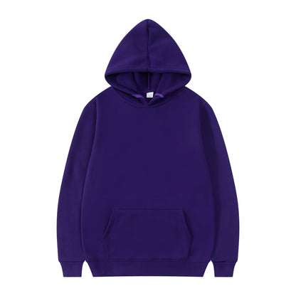 Nouvelle mode hommes sweats à capuche femmes pull printemps automne sweat à capuche décontracté sweats à capuche de couleur unie surdimensionné noir sweat F