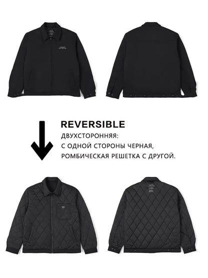 SIMWOOD 2025 automne hiver nouveau surdimensionné hommes réversible manteau bouffant thermique chaud 3M ™   Vestes en tissu Thinsulate