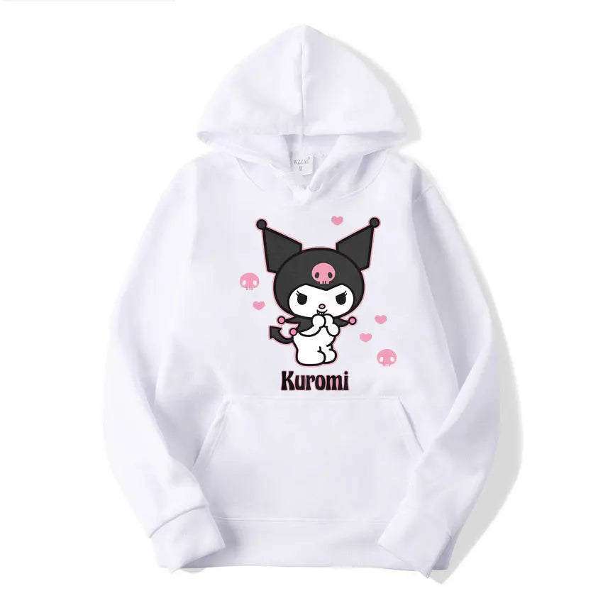 Sweats à capuche Sanurgente Kuromi pour hommes et femmes, Harajuku Streetwear, Chemisier Chester, Sweats à capuche amusants, Mode, Loisirs, Y, Extérieur, PVD
