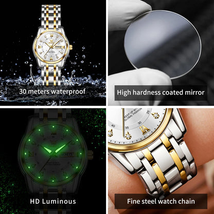 OLEVS 5513X montre pour femme montre à Quartz originale étanche lumineux jour Date  montres parfumé