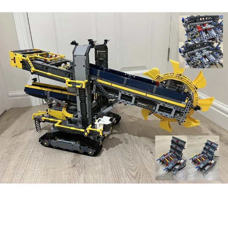 MOC-24566 nouveau 42055 Slick seau roue pelle grue modèle 3944 pièces bloc de construction jouets enfants jouets garçon cadeaux de noël