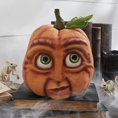 Accessoires de Décoration Extérieure d'Halloween, Tête de Citrouille Mutée, ixFantôme, Cour, Jardin Nik