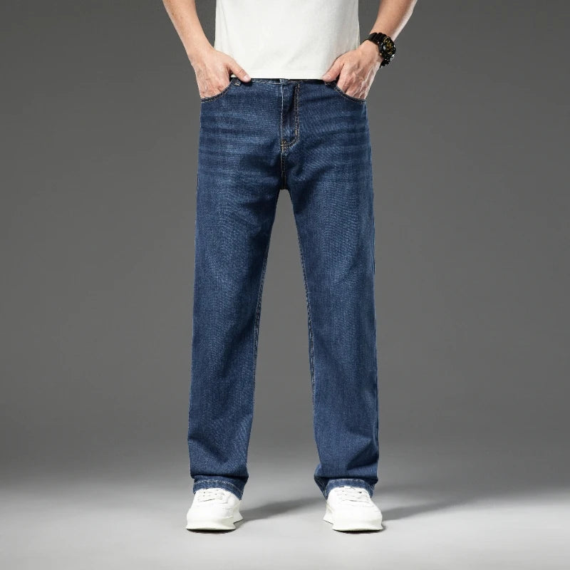 Jean d'affaires droit en Denim, Ultra-fin, respirant, ample, nouvelle collection 2025