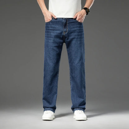 Jean d'affaires droit en Denim, Ultra-fin, respirant, ample, nouvelle collection 2025