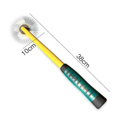 Outil manuel de désherbage pour pelouse et jardin, désherbeur manuel forgé en acier au manganèse, dents en forme de fleur de soleil, usage touristique