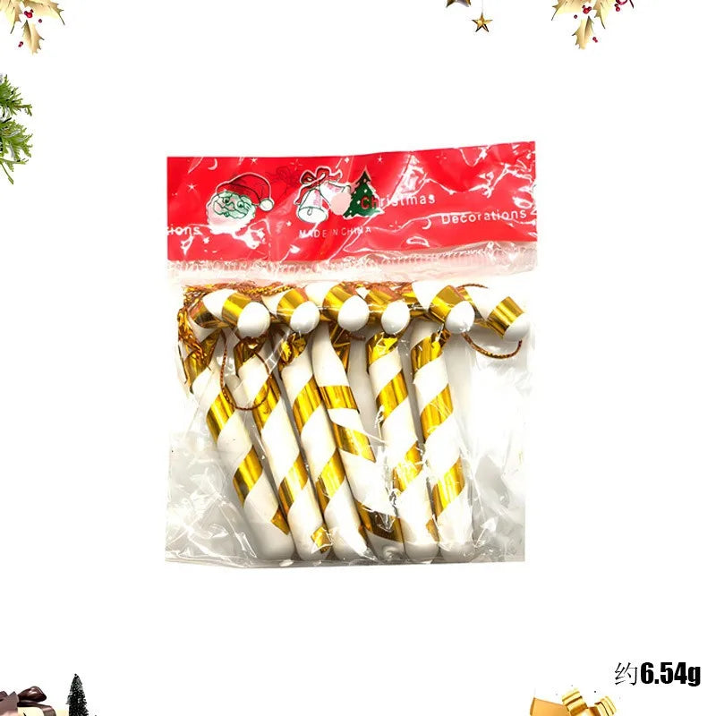 Décorations sucre d'orges de noël de 7cm