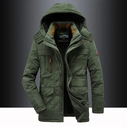 Polaire chaud outillage vestes bonne qualité mâle extérieur manteaux d'hiver taille nouveau hiver hommes Parkas à capuche décontracté coupe-vent Parka