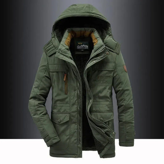 Polaire chaud outillage vestes bonne qualité mâle extérieur manteaux d'hiver taille nouveau hiver hommes Parkas à capuche décontracté coupe-vent Parka