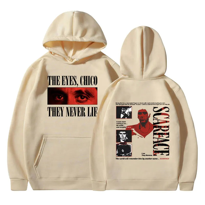 Sweats à capuche classiques Gangsters Movie planchers face pour hommes et femmes, pulls à capuche vintage, pulls gothiques respirants, Tony Montana Al Pac37, PVD