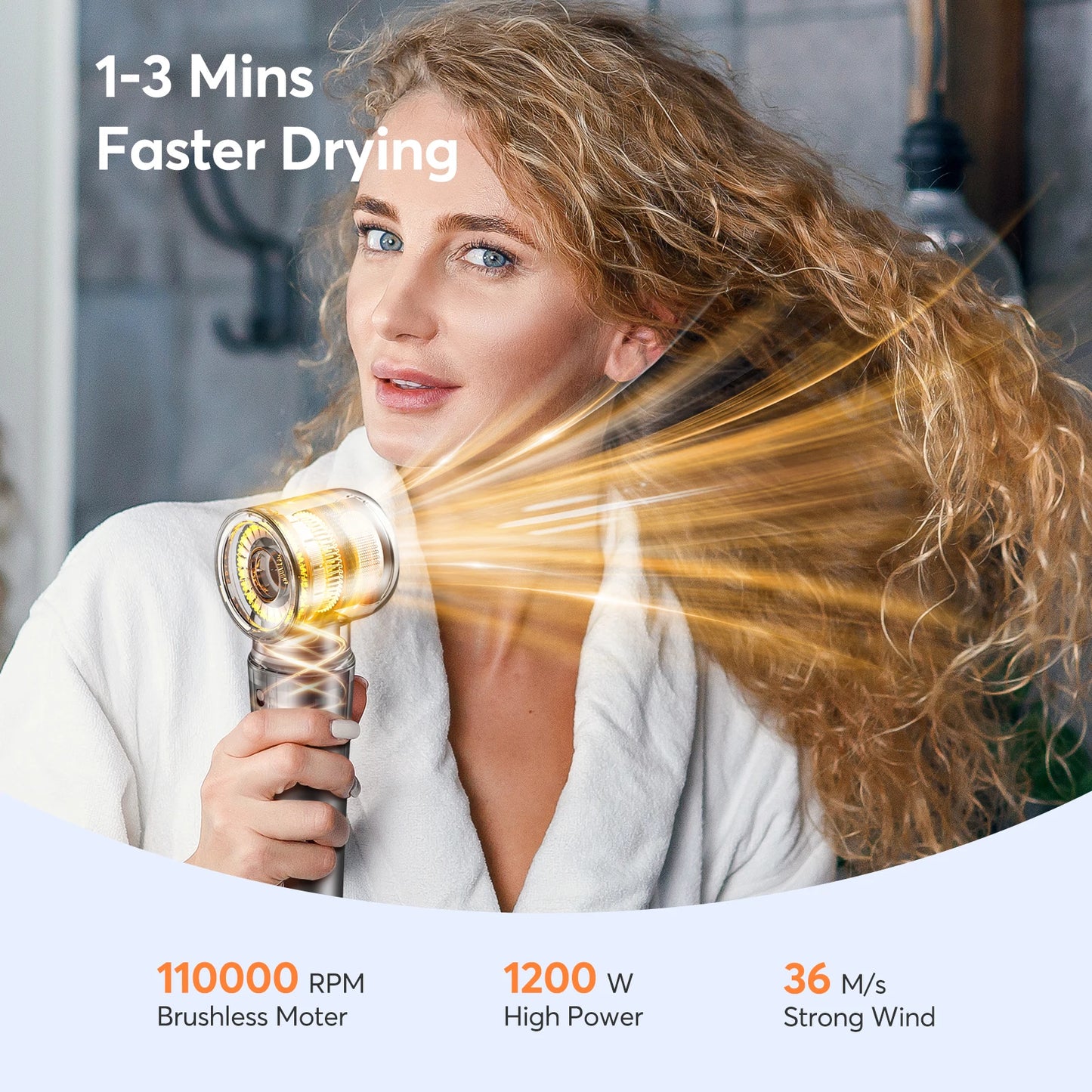 Sèche-cheveux 5 en 1, outil multi-coiffage, lisseur et bouclage de 32mm, 300 millions d'ions négatifs, soins capillaires, cadeaux à séchage rapide de 1 à 3 minutes