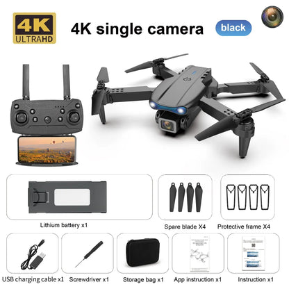 E99 K3 Pro 4k Drone HD caméra grand Angle Mode de maintien élevé pliable Mini Dron WIFI photographie aérienne RC quadrirotor jouets hélicoptère