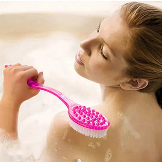 Brosses de nettoyage pour le dos et le corps, douche, brosse de bain, gommage exfoliant à Long manche, masseur de peau, brosse de salle de bain, 1 pièce