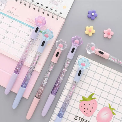 stylo sables mouvants stylo paillettes lumières stylo Gel lumineux