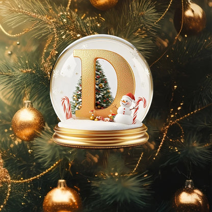 Décorations d'arbre de Noël lettre mixte, ornement de bureau, portrait de famille, décor de ferme, vacances, décoration de bureau, acrylique