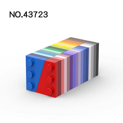 Pièces MOC 43723, plaque compensée 3x2 gauche, briques compatibles, blocs de construction à assembler, particules, Puzzle pour enfant, jouet cérébral, cadeau, 20 pièces