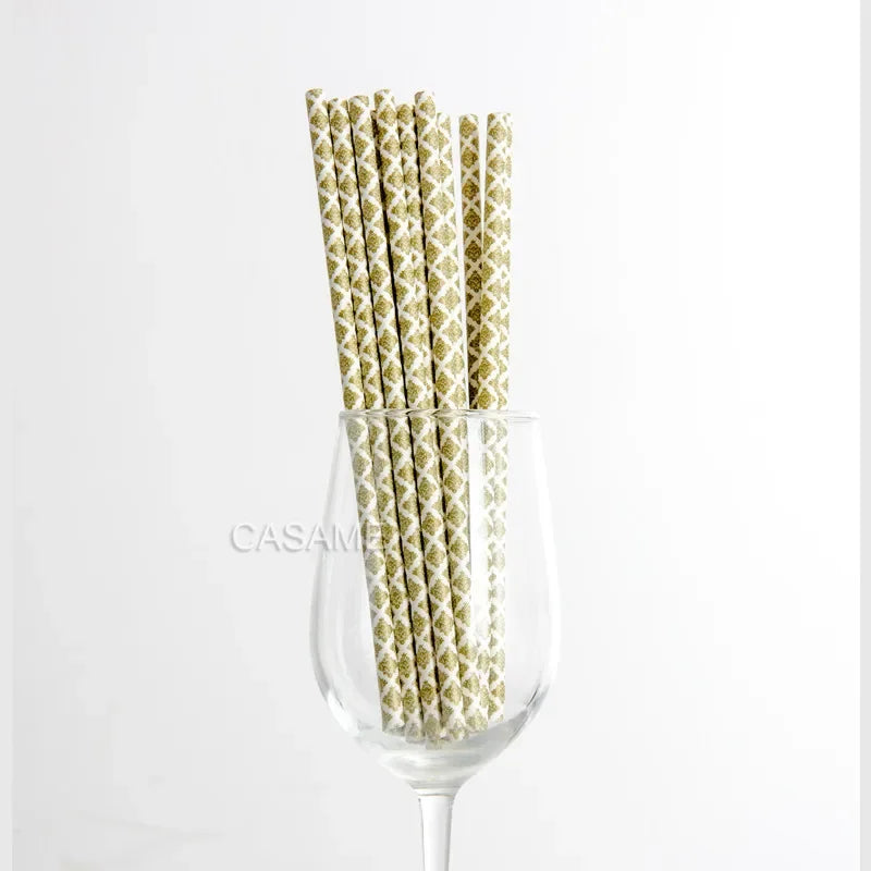Pailles lridescentes pour décoration de fête, carnaval, mariage, anniversaire d'enfants, fête préChristophe, Noël, fournitures congelées, 25 pièces