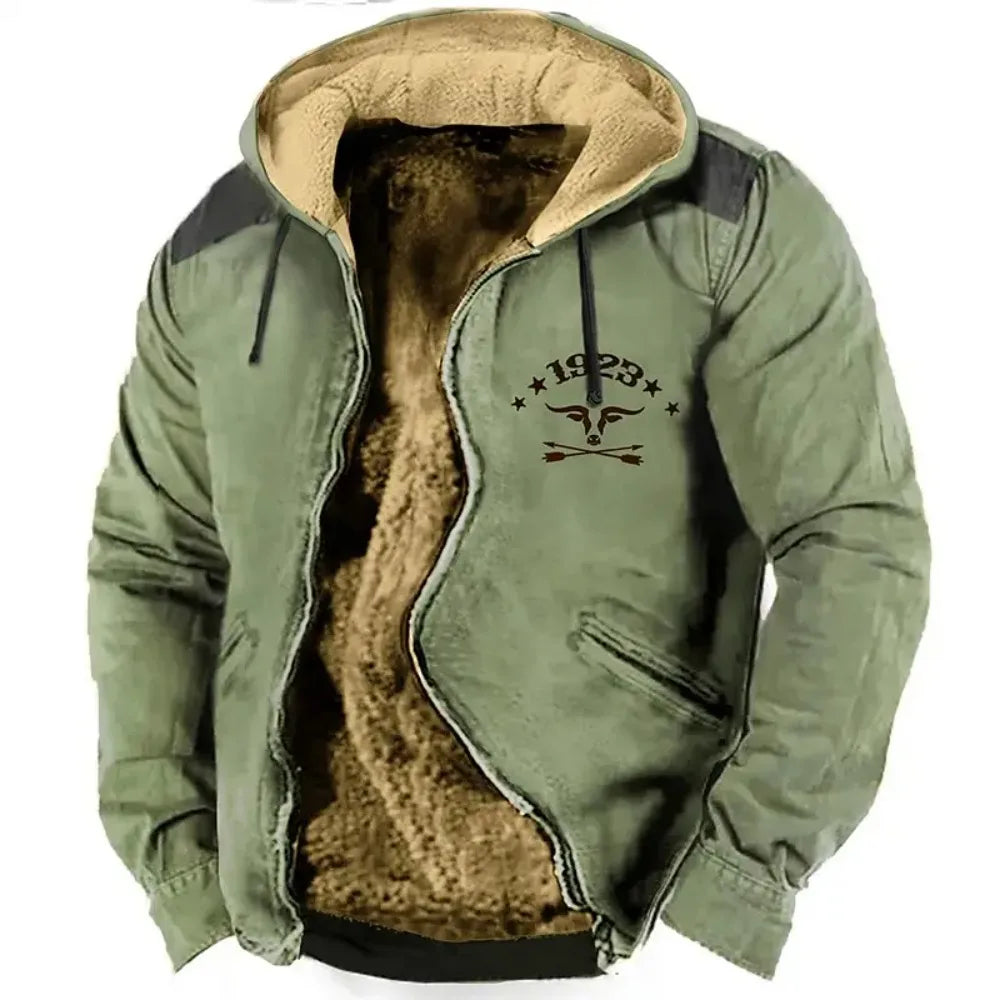 Sweat-shirt à capuche avec fermeture éclair pour homme et femme, vêtement d'hiver avec coutures en bloc de couleur, sweat-shirt à manches longues, veste d'extérieur