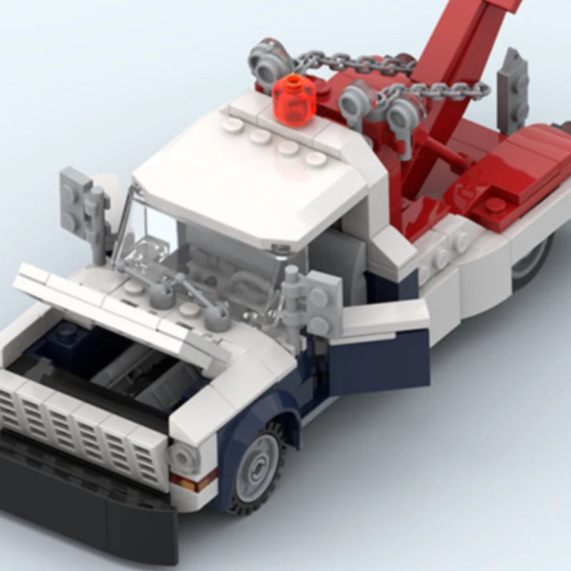 Modèle de voiture de ville Speed Champion pour enfants, briques de construction MOC, camion de remorquage F350, cadeaux technologiques modulaires, assemblage de vacances, jouets imbibés