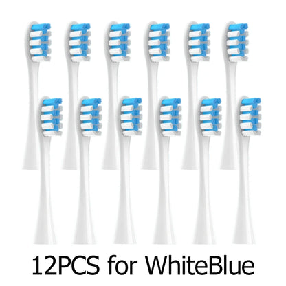 Têtes de brosse de remplacement, scellées sous vide, emballées, pour Oclean X PRO/ Z1/ F1/ One/ Air 2 /SE, buses de nettoyage en profondeur souples DuPont, 12 pièces