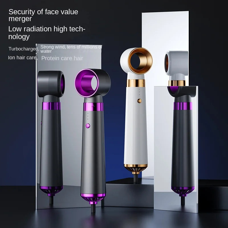 Sèche-cheveux professionnel à ions négatifs, usage domestique, peigne à air chaud, lissage et bouclage des cheveux, fer à friser, 5 en 1
