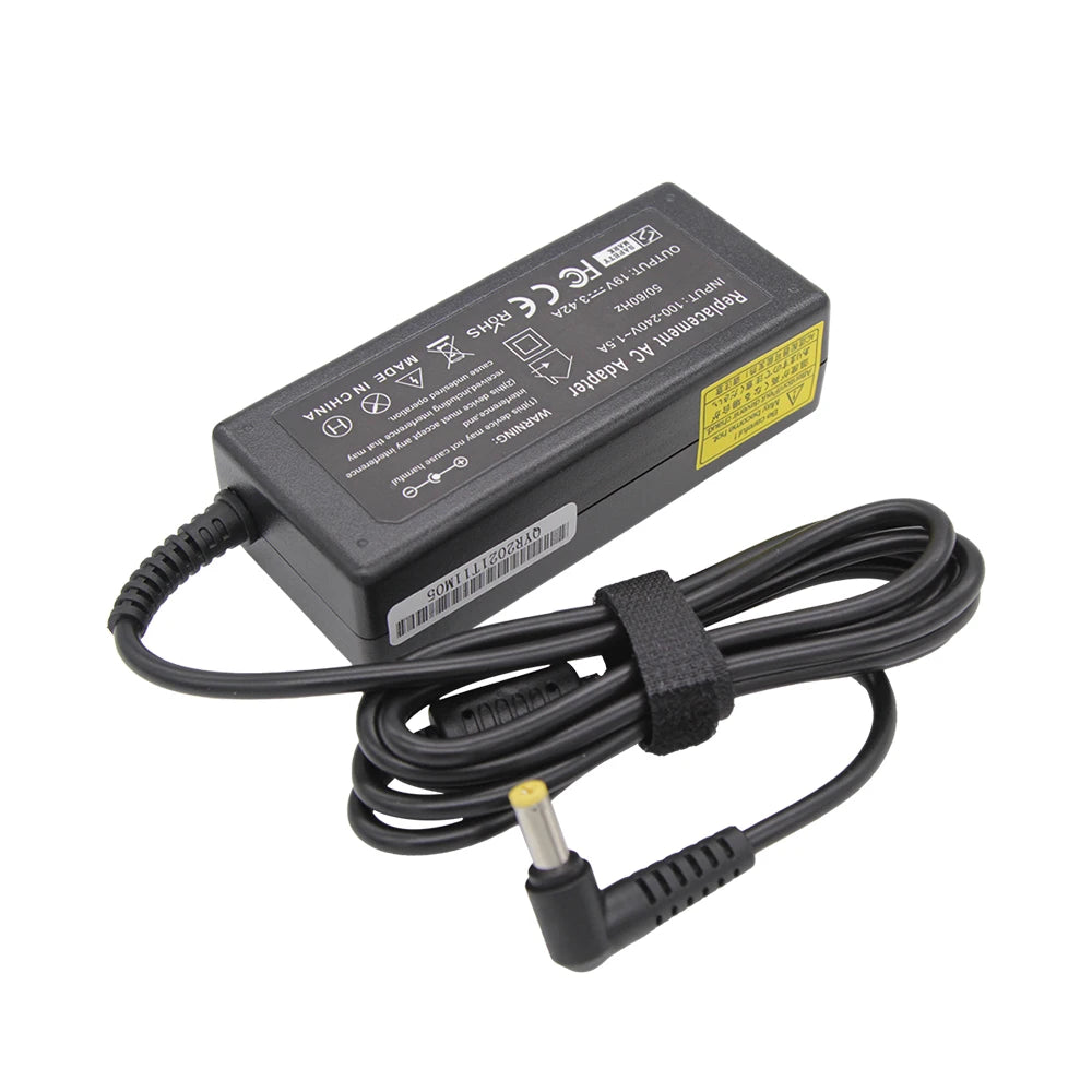 Adaptateur de chargeur d'ordinateur portable ca 19V 3.42A 65W