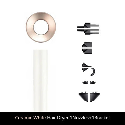 Sèche-cheveux ionique professionnel avec technologie anionaire, air chaud et froid, outil de coiffure léger 5 en 1 pour des éruptions faciles, séchage rapide