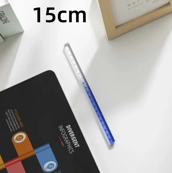 Règles droites transparentes de Style INS, 15cm 20cm 30cm,