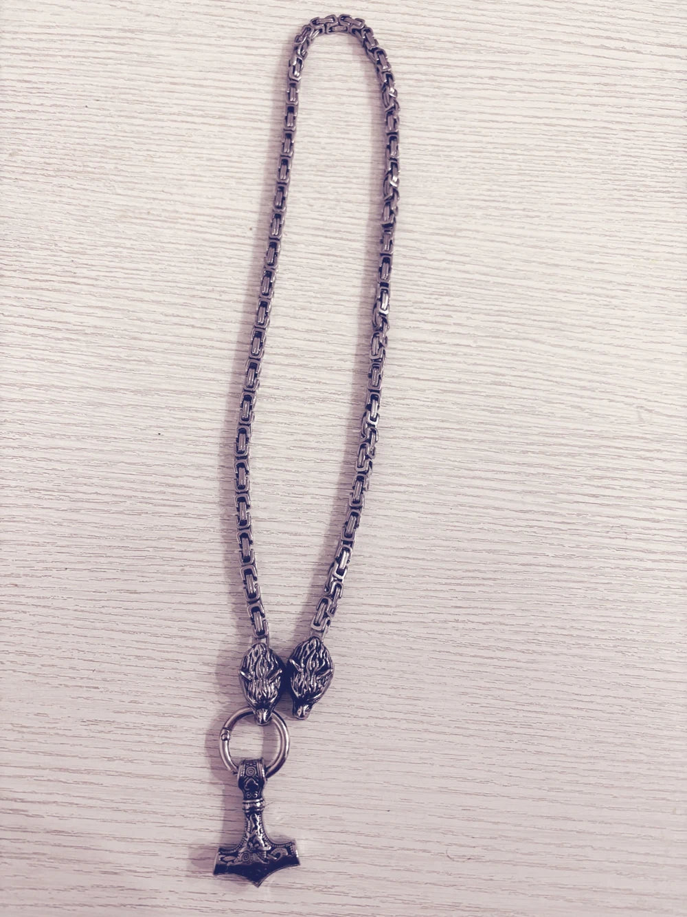 Pendentif tête de loup en acier inoxydable, collier nordique loup celtique pour hommes, accessoires de Rune Viking scandinave, bijoux amulette nordique