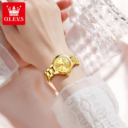 OLEVS 3650 montre à Quartz de luxe étanche montre lumineuse