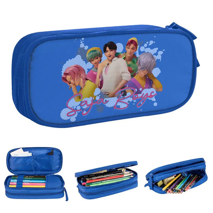 Joli SAJA garçons chasseurs de démons trousses à crayons