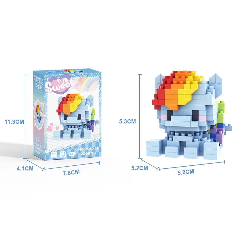 Blocs de construction mon petit poney, l'amitié est magique, princesse Cadance Twilight Sparkle, jouets de dessin animé, cadeau pour enfants