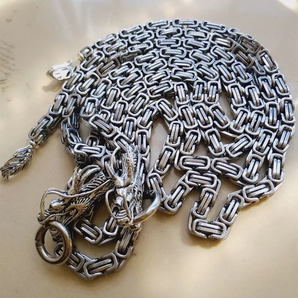Bracelets en forme de tête de dragon pour hommes, fouet d'autodéfense, collier en acier au titane, bijoux de mode, gadgets de taille, cadeaux sympas, EDC