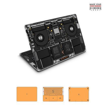 autocollant de peau coloré pour Macbook Pro