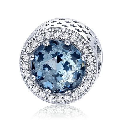 100% argent Sterling 925 véritable 10 couleurs breloque coeurs radieux en cristal pour Bracelet