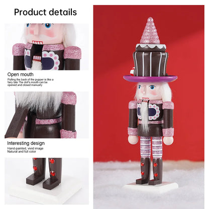 Soldat Casse-Noisette De Noël Pour Enfants, Gâteau Crème, Artisanat En Bois, Marionnette, Beurre, Ornement De Bureau, Nouvel An, Décoration De La Maison, Cadeau